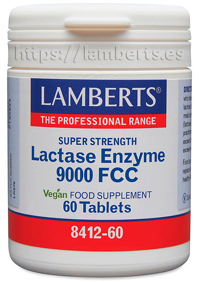 Lactasa Enzima Digestiva en tabletas Lamberts 350 mg