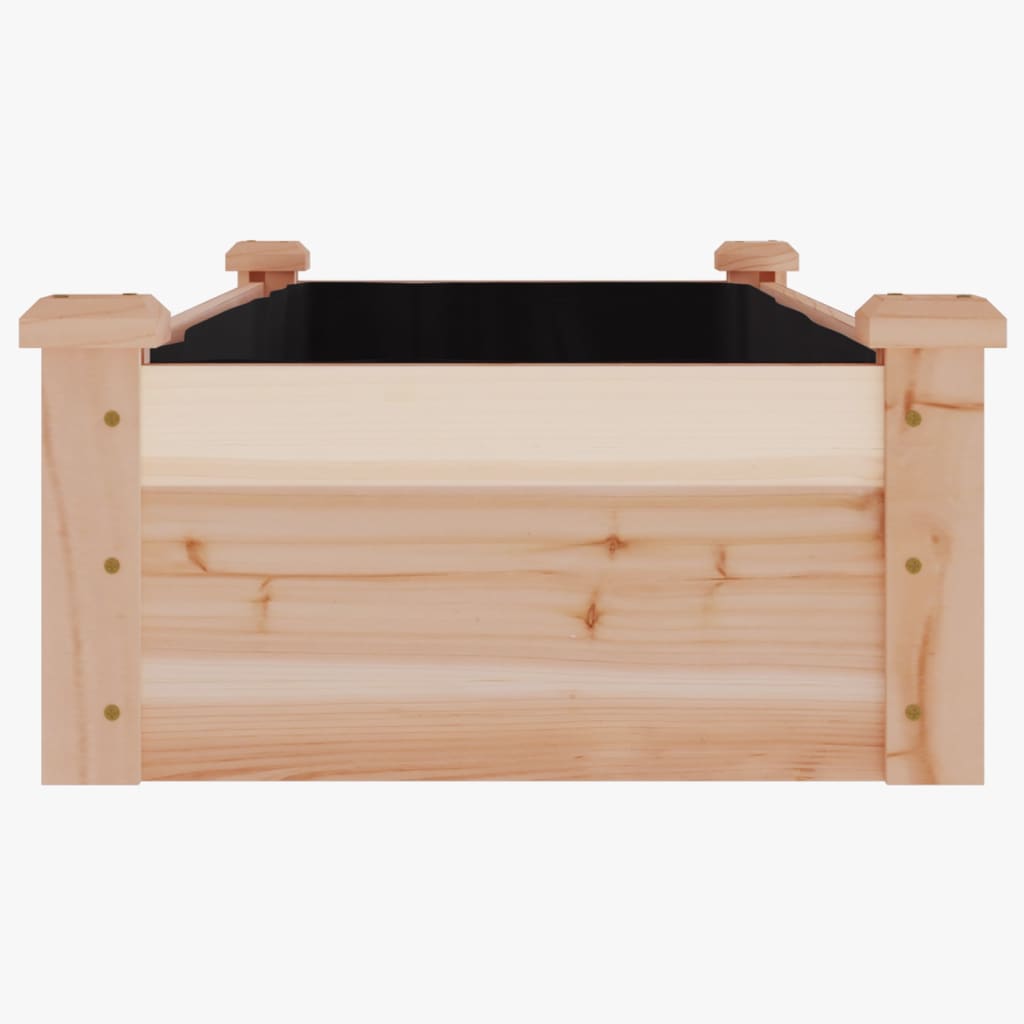 Jardinera Arriate Con Forro Madera Maciza Abeto 120x45x25 Cm_4