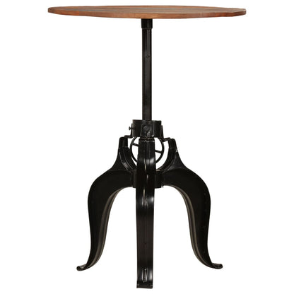 Mesa De Bar Madera Maciza Reciclada 75x(76-110) Cm_0
