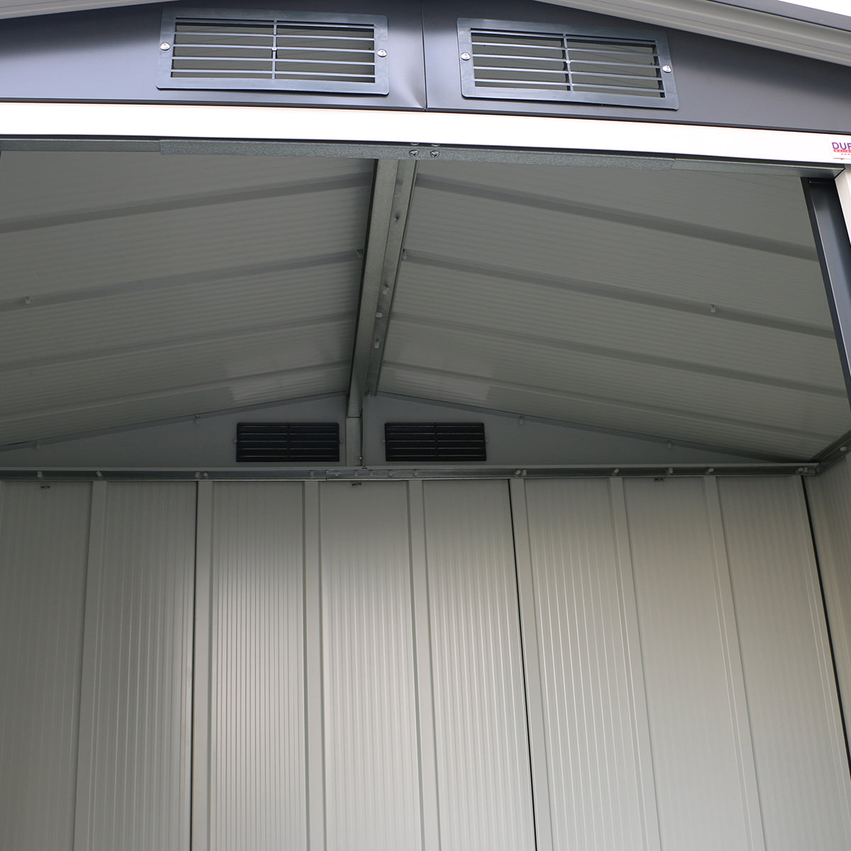 Caseta Cobertizo Eco Denia 6×4 Metal Gris Antracita_5