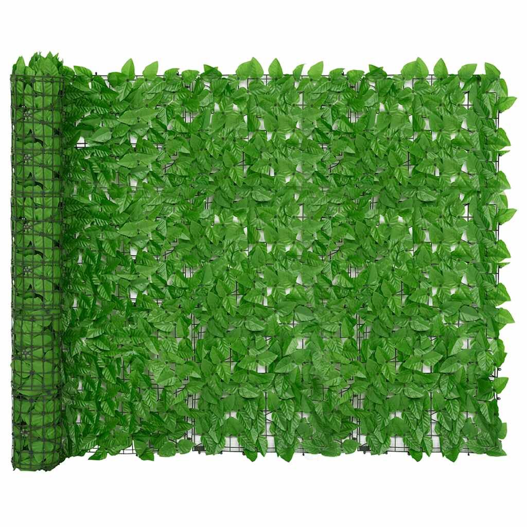 Vidaxl Toldo Para Balcón Con Hojas Verde 500x150 Cm_0