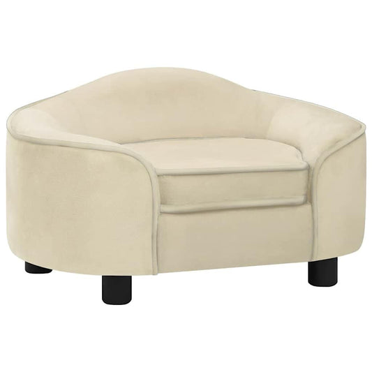 Vidaxl Sofá Para Perros Felpa Crema 67x47x36 Cm_0