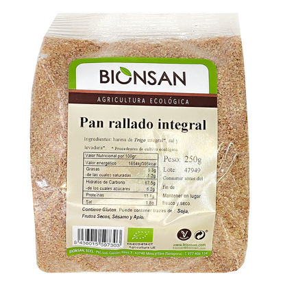 Pan Rallado Integral Ecológico 250g_0
