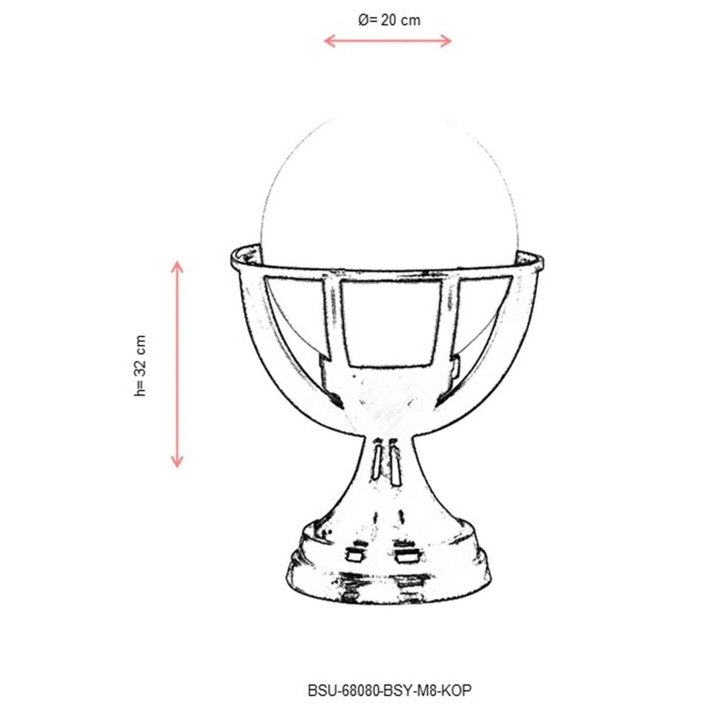 Aplique De Pared Para Exterior, Abs , Negro, 32x32x20, Casquillo E 27 Max 60 W_2