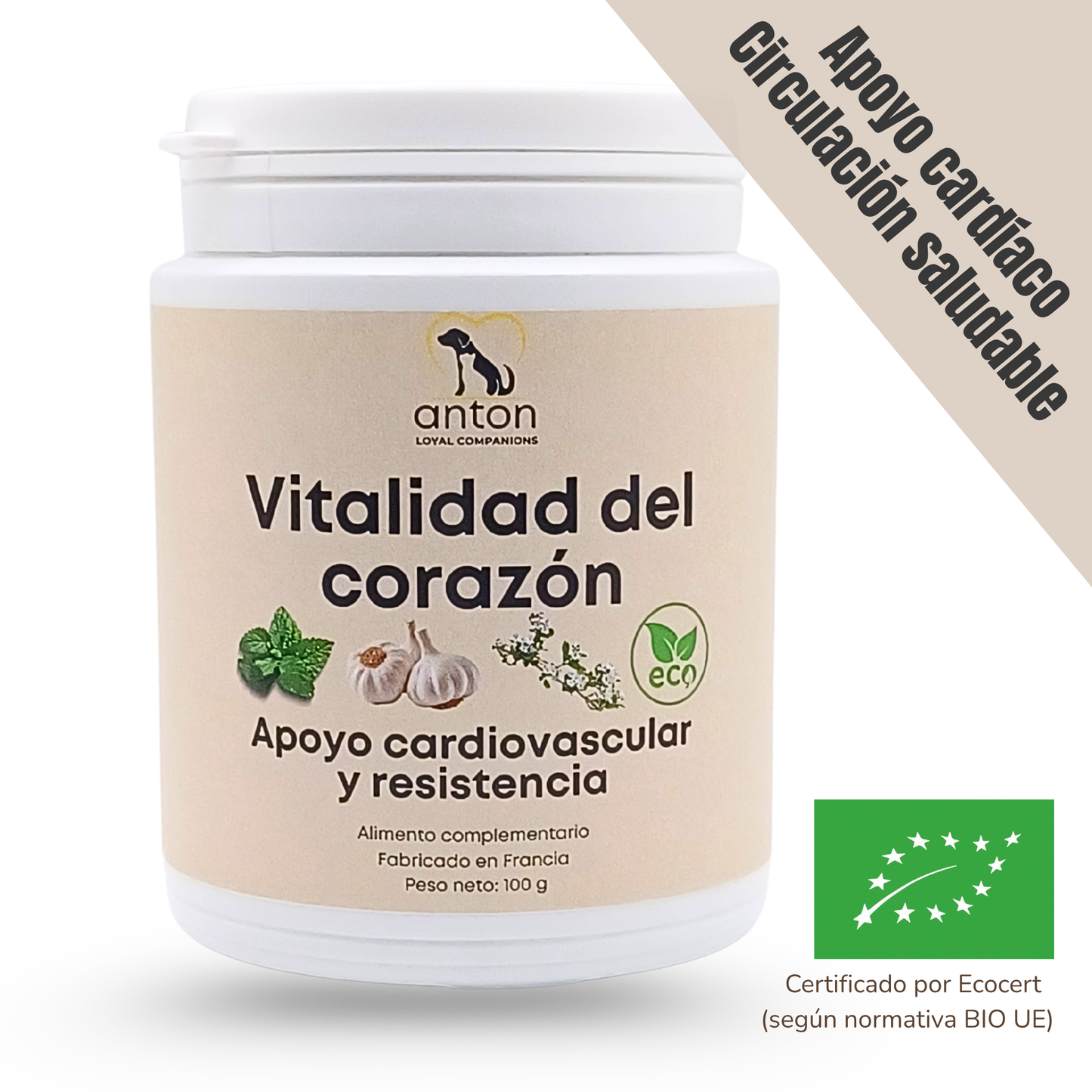 Suplemento natural para el bienestar cardiovascular de perros y gatos – ECO 100 g_0