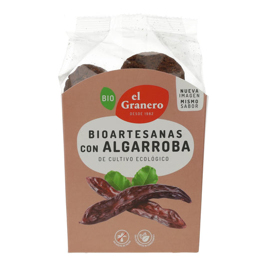 Galletas Artesanas con Algarroba Bio El Granero, 250 g