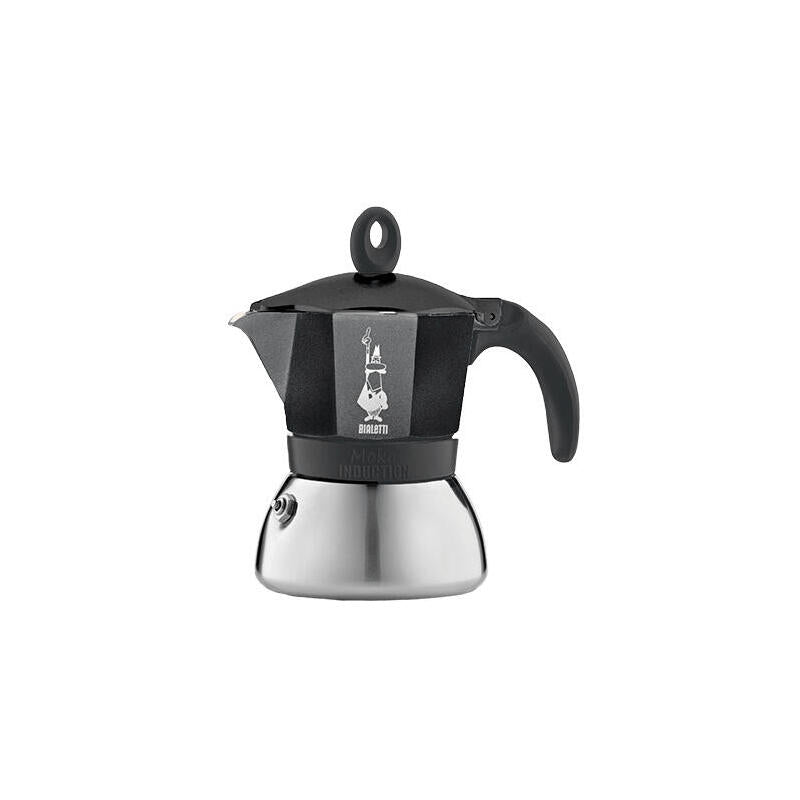 Cafetera Italiana Bialetti New Moka Induction 6 Tz Negro_0