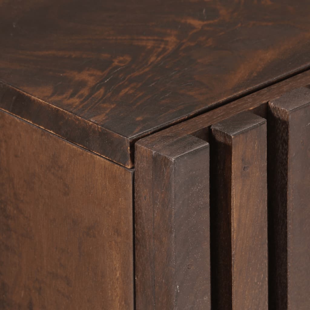 Conjunto De Muebles De Baño 4 Piezas Madera Maciza De Mango / Vetonek_2