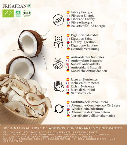 Chips De Coco Ecológicos | Deshidratados | Frisafran 1 Kg_2
