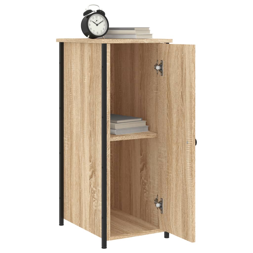 Mesitas Noche 2 Uds Madera Ingeniería Roble Sonoma 32x42x80 Cm_2