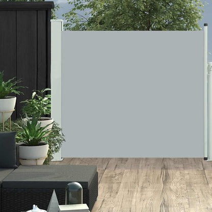 Vidaxl Toldo Lateral Retráctil De Jardín Gris 100x300 Cm_1