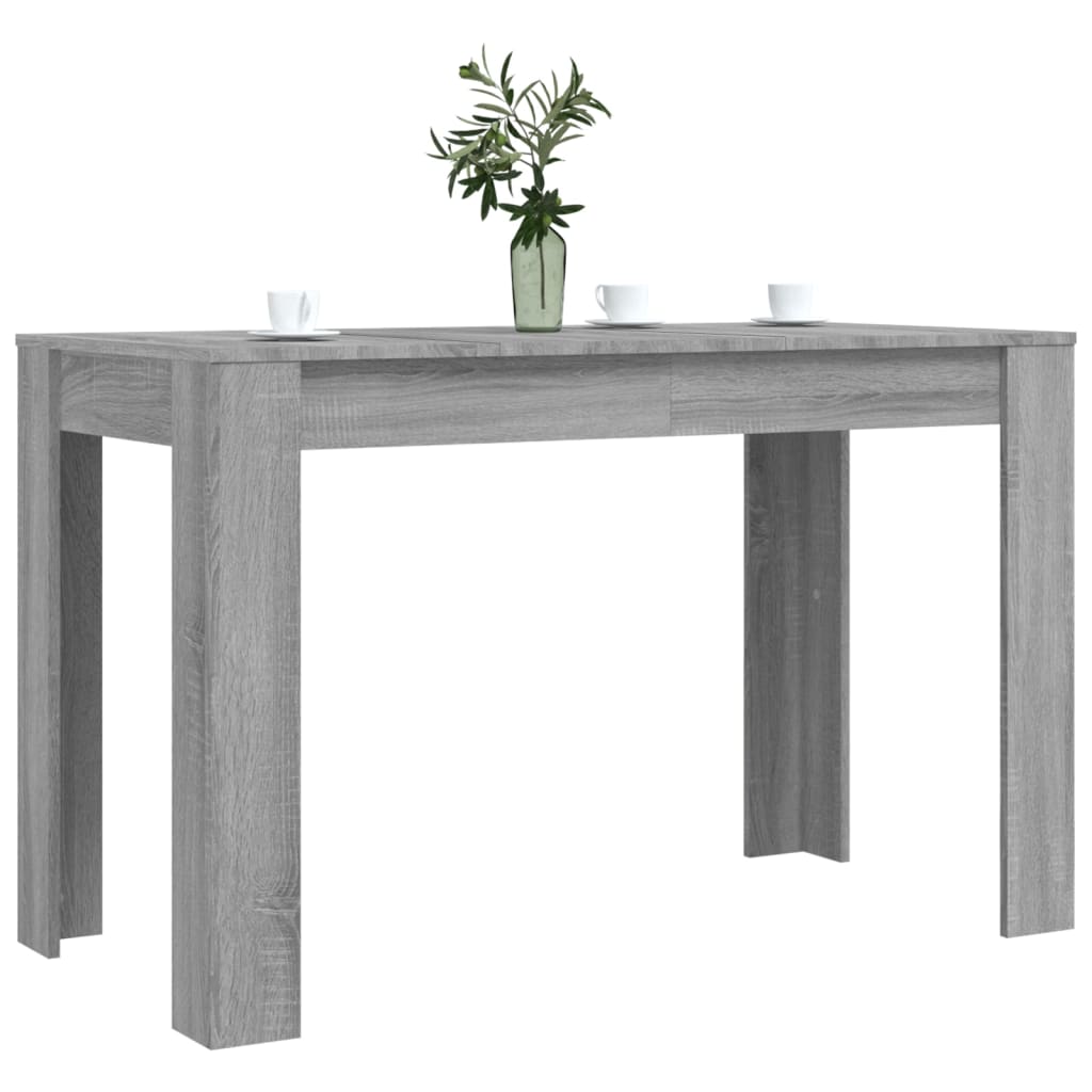Mesa De Comedor Madera De Ingeniería Sonoma Gris 120x60x76 Cm_1