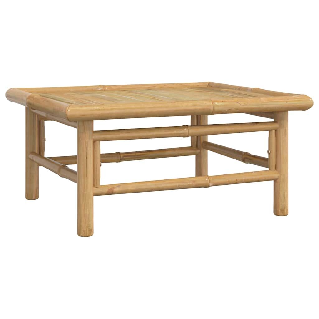 Vidaxl Set De Muebles De Jardín 2 Piezas Bambú Y Cojines Gris Taupe_4
