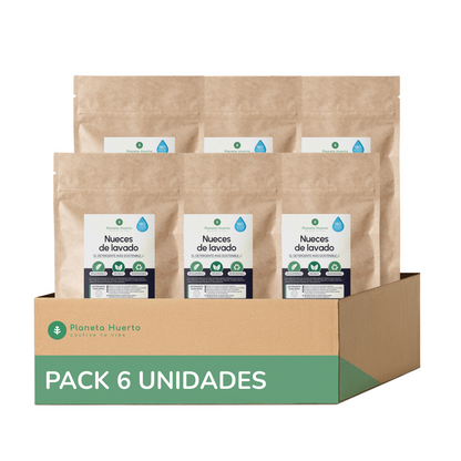 Pack 6xNueces de Lavado Planeta Huerto 700 gr