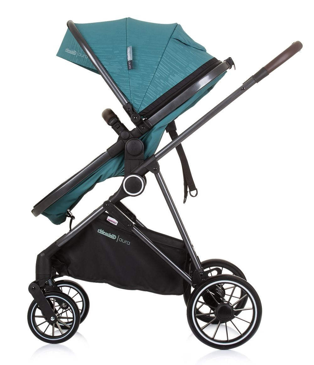 Carrito De Bebé Duo Convertible Aura Hasta 22 Kg Teal_2