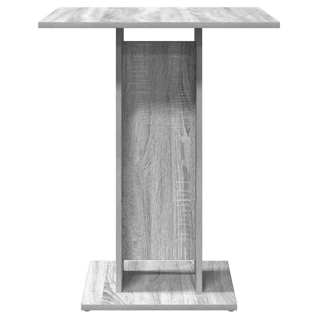 Mesa De Bistró Madera Contrachapada Gris Sonoma 60x60x75 Cm_2