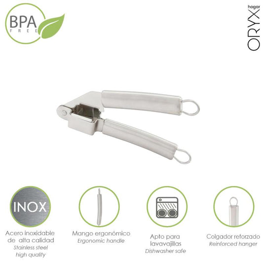 Triturador Ajos Acero Inoxidable 5 X 18 (alt)  Cm._0