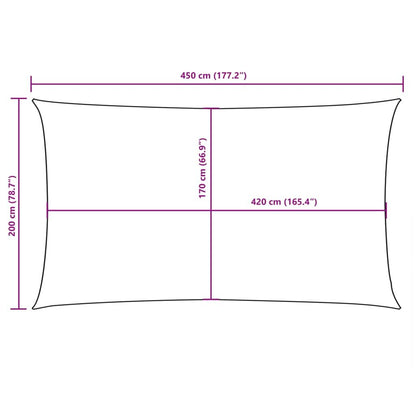 Vidaxl Toldo De Vela Rectangular Tela Oxford Blanco 2x4,5 M_2