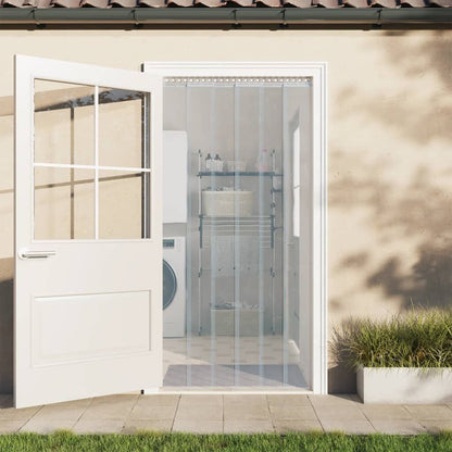 Vidaxl Tira De Cortina Para Puertas Pvc Transparente 200x1,6 Mm 50 M_1