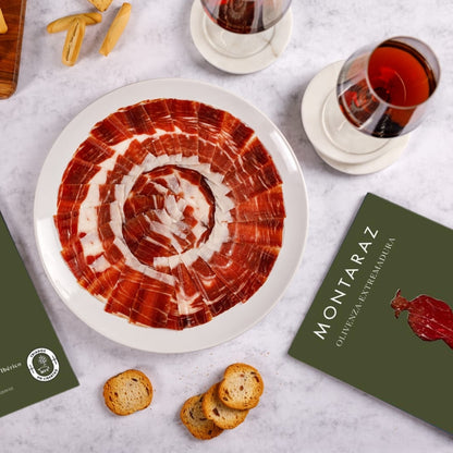 Montaraz® Caja Regalo Gourmet | 7 Loncheados De Jamón De Cebo De Campo Ibérico 50% Raza Ibérica Envasados Al Vacío 700g_3