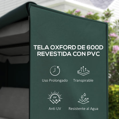 Outsunny Funda Columpios Jardín Con Cremallera Cubierta Muebles De Exterior_3