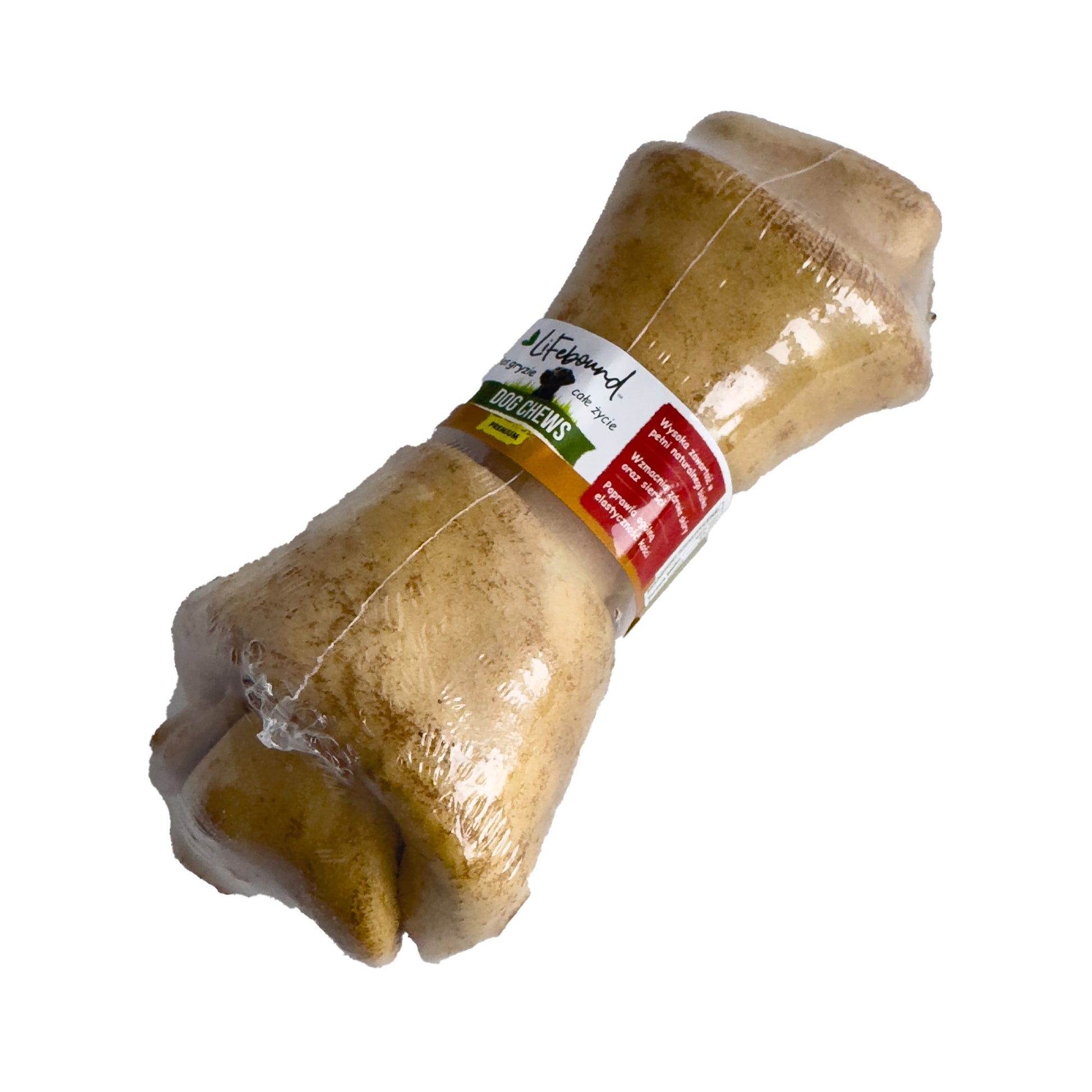 Lifebound - Hueso Masticable Natural para Perros de Cuero de Ternera con Sabor a Mantequilla de Maní - 10 Piezas - L_0