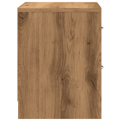 Mesitas Noche 2 Uds Madera Ingeniería Marrón Roble 40x30x40 Cm_4