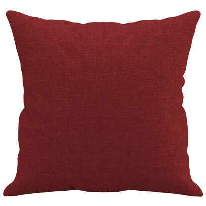 Vidaxl Cojines Decorativos 2 Uds Tela Rojo Tinto 40x40 Cm_3