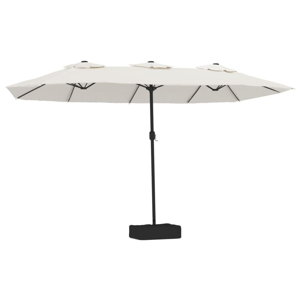 Sombrilla Doble Blanco Arena 449x245 Cm_0