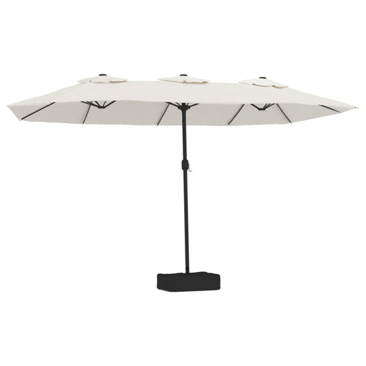 Sombrilla Doble Blanco Arena 449x245 Cm_0