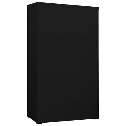 Armario Archivador De Acero Negro 90x46x164 Cm_3