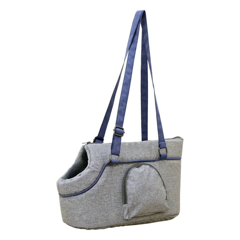 Kerbl Bolso Transportín Para Mascotas Marie Gris Y Azul 40x20x21 Cm_0