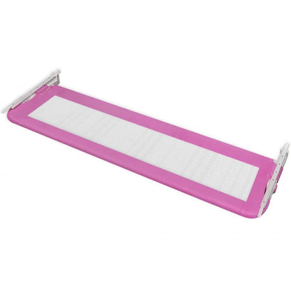 Vidaxl Barandilla De Seguridad Cama De Niño 2 Uds Rosa 150x42 Cm_4