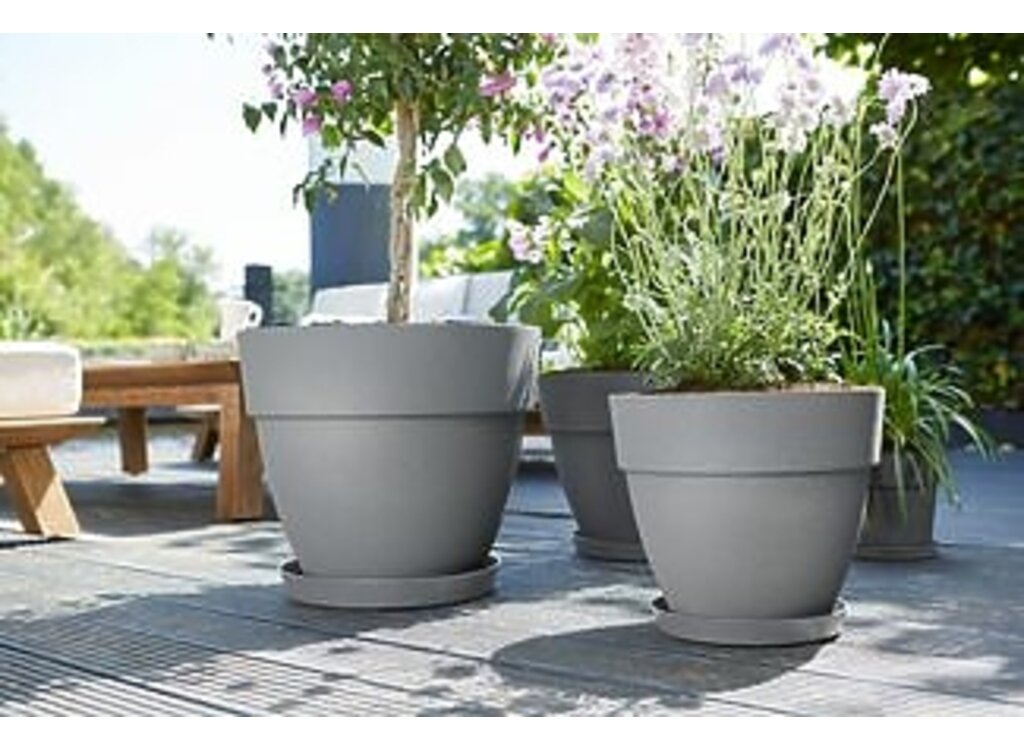 Elho Plato Loft Urban Gris 21cm_2