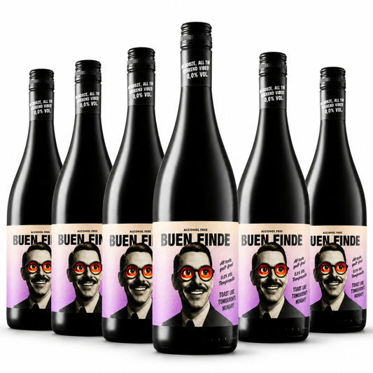 Vino Sin Alcohol 0,0% Tinto Tempranillo Pack 6 Botellas 750 Ml | Vino Tinto Desalcoholizado Equilibrado Y Afrutado_0