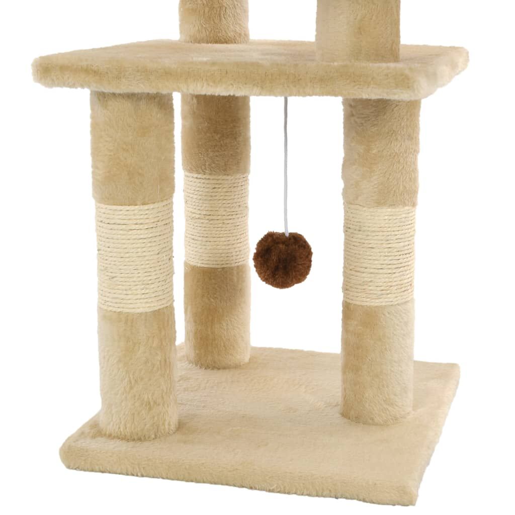 Vidaxl Rascador Para Gatos Con Postes De Sisal 65 Cm Beige_4