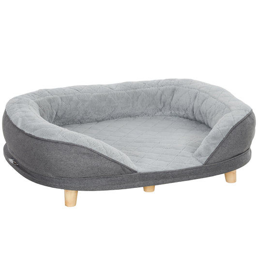 Pawhut Sofá Para Perros Medianos Y Grandes Con Parte Superior Desmontable Gris_0