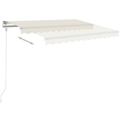 Toldo Automático Con Led Y Sensor De Viento Crema 350x250 Cm_2