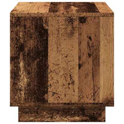 Mesa De Centro Madera Ingeniería Madera Envejecida 40x40x43 Cm_3
