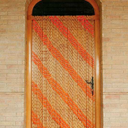 Cortina De Puerta Habanera 56l - Elegancia Y Naturaleza 0,9x2 M / Multicolor_0