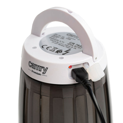 Lámpara Anti-mosquitos, Lámpara Camping Led 2 En 1, Recargable Usb Radio Acción 40 M², Camping Camry Cr 7935, Blanco/negro_5