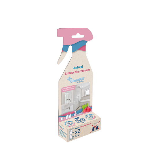 Clean Pill Refill - 4 Pastillas Antical Baño, Aroma Frambuesa_0