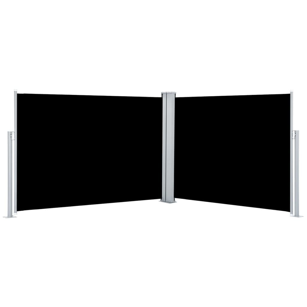 Vidaxl Toldo Lateral Retráctil Negro 100x1000 Cm_0