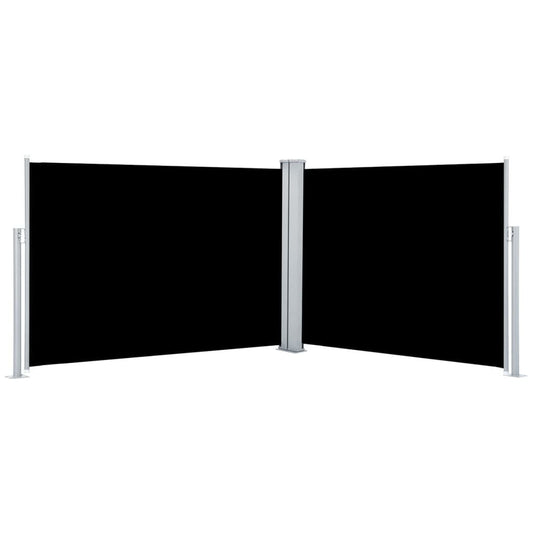 Vidaxl Toldo Lateral Retráctil Negro 100x1000 Cm_0