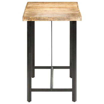 Mesa De Bar Madera Maciza De Mango Rugosa 180x70x107 Cm_1