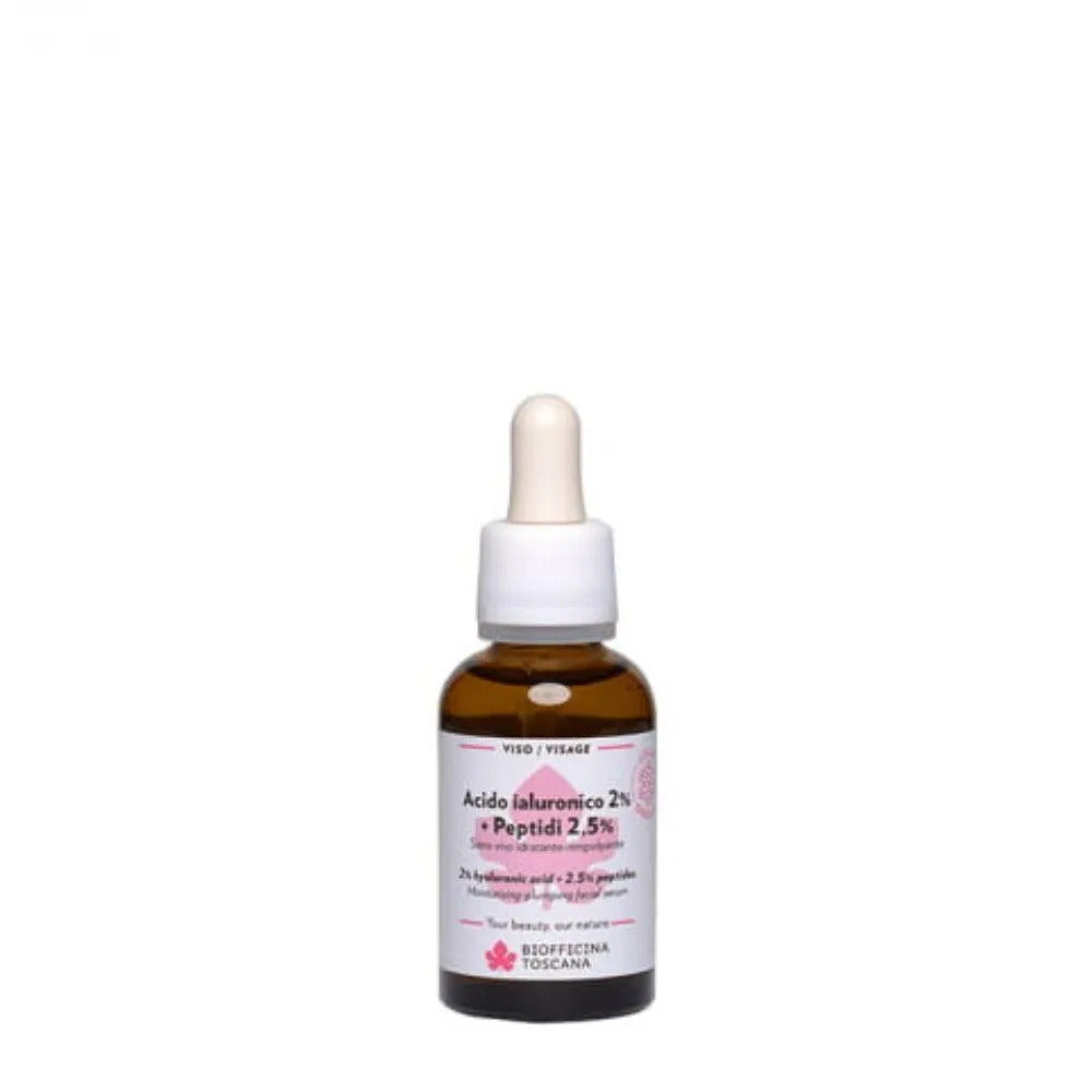 Suero Facial Ácido Hialurónico 2% + Péptidos 2.5% Biofficina Toscana 30ml_0