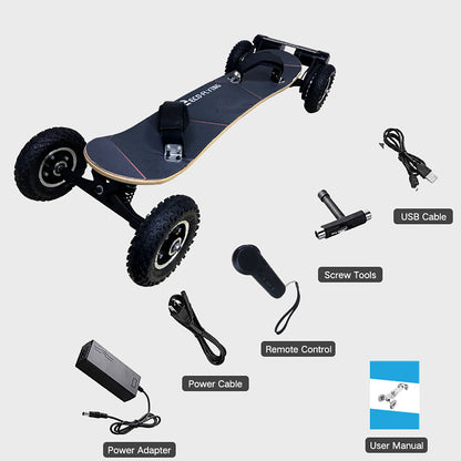 Skate Eléctrico Hi-flying H2c-01 1650wx2-36v-10ah (360wh) - Rueda 9_3