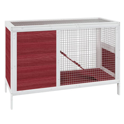 Vidaxl Conejera De Madera Maciza De Pino Mocha 103x44x69,5 Cm_0