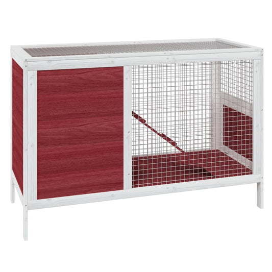 Vidaxl Conejera De Madera Maciza De Pino Mocha 103x44x69,5 Cm_0
