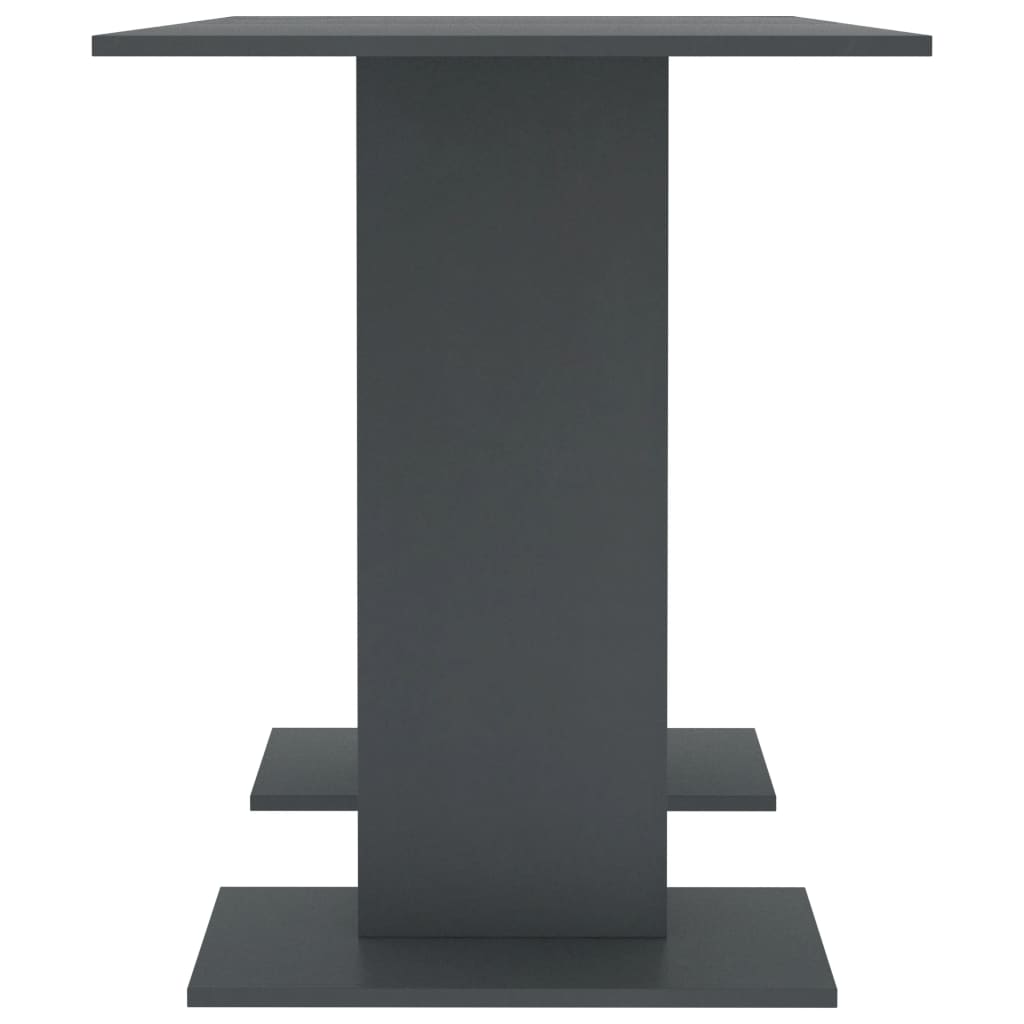 Mesa De Comedor De Madera Contrachapada Gris 110x60x75 Cm_2